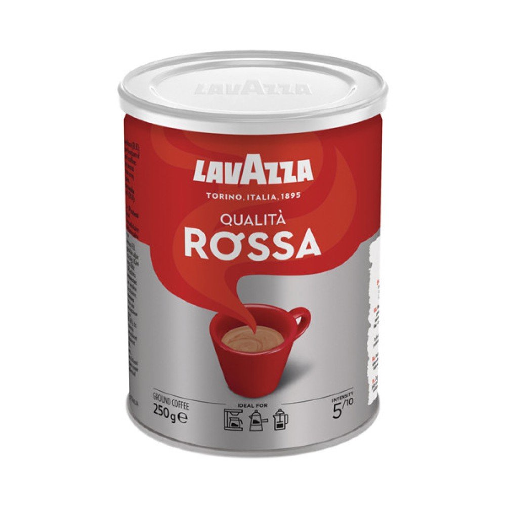 Кава Lavazza Qualita Rossa мелена 250 г в металевій банці10